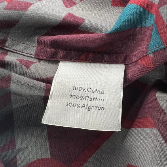 Hermes Steeple Chase Finess Shirt 15 3/4 - 40 France Brick Red Polished Cotton - Picture 14 of 14